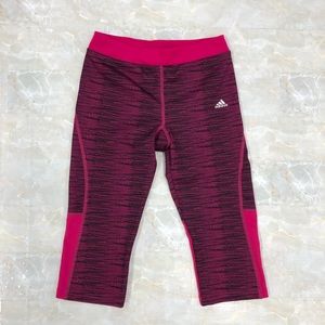 Adidas Girls Pink Capris Size 10-12